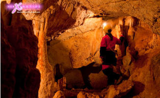 caving