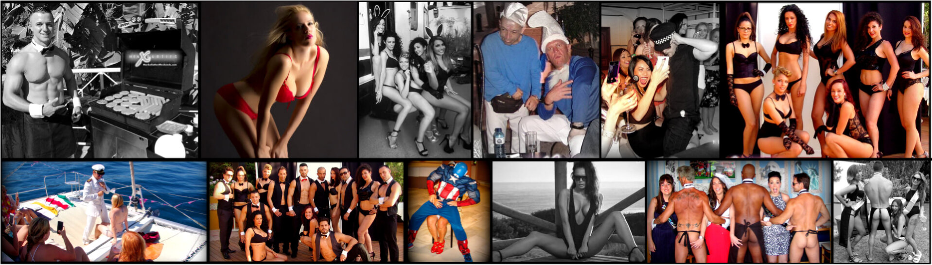 male stripper, female stripper, dwarf, cheeky butlers, sexy bunny, hens and stags, butler in the buff Marbella, Malaga