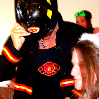 Fireman striptease outfit Nerja, Gibraltar, Sotogrande